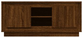 Móvel TV 102x35x45 cm madeira processada cor carvalho castanho
