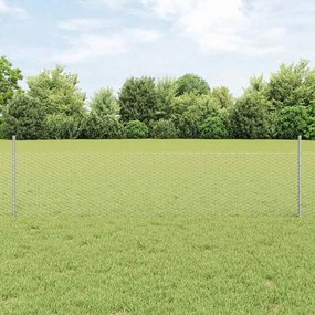 vidaXL Conjunto de Cerca Jardim Conjunto de 2 Aço galvanizado 25 x 0,5 m