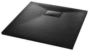 Base de Chuveiro SMC - Preto - 90x90 cm