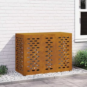 vidaXL Capa de Ar Condicionado Ferro Enferrujado 110 x 50 x 80 cm