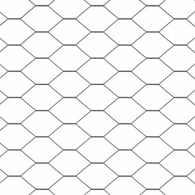 Cerca Hexagonal vidaXL Cinza 1x100 m Aço