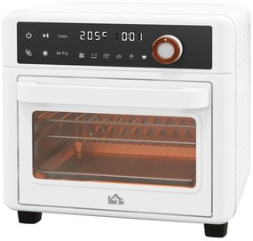 Mini Forno Elétrico Multifuncional de 13L 12000W com 12 Modos Temporizador e Temperatura Ajustável 33,5x32x32,5 cm Branco