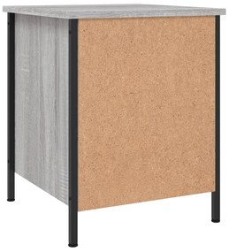 Mesas cabeceira 2 pcs derivados de madeira cinzento sonoma