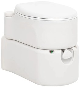 vidaXL Sanita integrada p/ campismo 24+17 L PEAD e esmalte branco