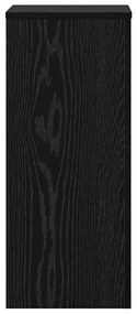 Suportes para Plantas 2 peças Carvalho Preto 30x30x70 cm Madeira de En
