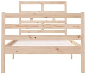 Estrutura de cama solteiro 90x190 cm madeira maciça