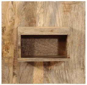 Mesa de cabeceira 50x27x50 cm madeira maciça manga áspera