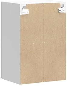 Armário de parede de cozinha porta vidro Lucca branco