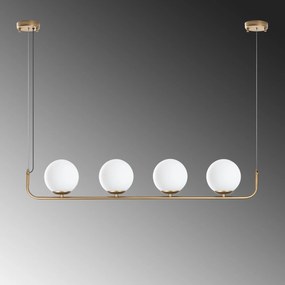 Candeeiro de Teto Faruk – Dourado – Diâmetro de Cap: 15 cm (4 Peças)