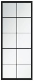 Espelhos de parede 2 pcs 100x40 cm metal preto