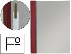 Bolsa Dossier Esselte com Fastener em Pvc Fólio Bordeaux