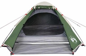Tenda de campismo cúpula para 2 pessoas impermeável verde