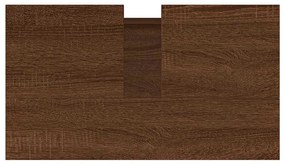Armário casa banho 58x33x60 cm deriv. madeira carvalho castanho