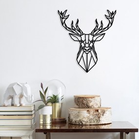 Acessório Decorativo de Parede Metal-422 – Preto – 60 x 65 cm