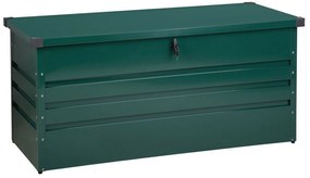 Caixa de arrumação em aço verde escuro 132 x 62 cm CEBROSA Beliani