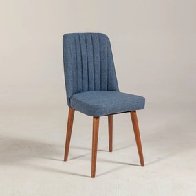 Cadeira Vina – Nogueira Azul Escuro – 47x89x46 cm