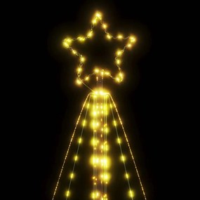 LED Árvore de Natal 615 LEDs Branco Quente 404,5 cm