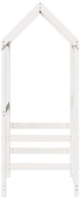 Telhado de cama infantil 98x70x176,5 cm pinho maciço branco