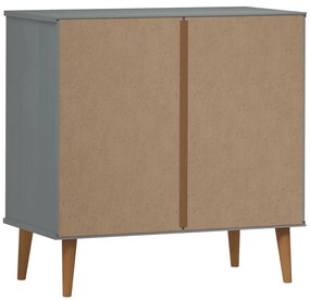 Armário de gavetas MOLDE 80x40x80 cm pinho maciço cinzento