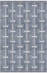 Tapete em lã artesanal com relevo Johanna