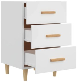 Mesa de cabeceira 40x40x66 cm derivados de madeira branco