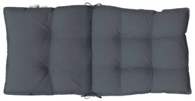 Almofadões cadeira encosto baixo 6 pcs tecido oxford antracite