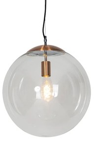 Candeeiro escandinavo de cobre com vidro transparente - Ball 40 Design,Moderno