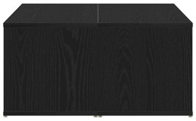 Mesa de Centro Carvalho Preto 90x67x33 cm Madeira de Engenharia