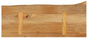 Tampo de mesa c/ borda viva 80x20x3,8 cm mangueira maciça
