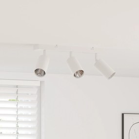 vidaXL Spotlight de Teto 3 Via Ajustável Branca GU10