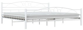 Estrutura de cama 200x200 cm metal branco