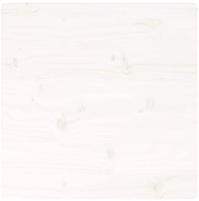 Tampo de mesa quadrado 40x40x2,5 cm pinho maciço branco