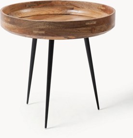 Mesa de apoio redonda em madeira de manga Bowl