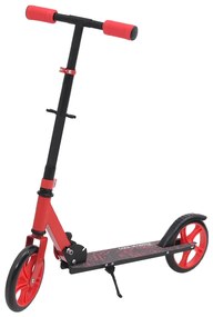 80261 vidaXL Trotinete infantil com 2 rodas guiador ajustável vermelho