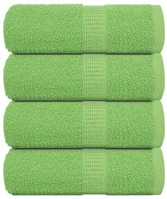 Toalhas de bidé 4pcs 30x50cm 360 gsm 100% algodão verde maça