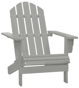 Cadeira de jardim madeira cinzento