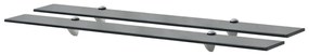 vidaXL Prateleiras flutuantes 2 pcs vidro 90x10 cm 8 mm