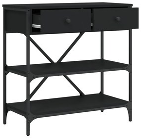 Mesa consola 75x34,5x75 cm derivados de madeira preto