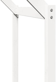 Telhado de cama infantil 203x80,5x142 cm pinho maciço branco