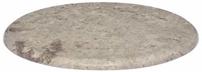 Tampo de mesa Ø50x2,5 cm mármore cinzento