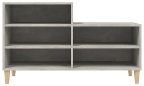 Sapateira 102x36x60 cm derivados de madeira cinzento cimento