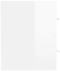 Armário p/ lavatório 41x38,5x48cm contraplacado branco brilhante