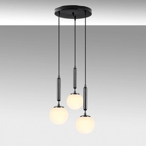 Chandelier King – Preto e Branco – 34 x 34 x 134 cm