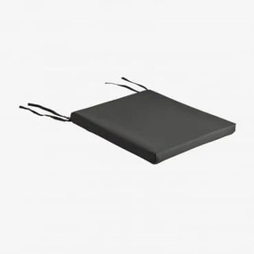 Almofada Quadrada 40x40 Cm Para Cadeira Em Poliéster Elton Preto - Sklum