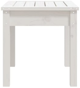 Banco de jardim 50x44x45 cm madeira de pinho maciça branco