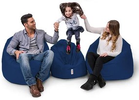 Pufe de Jardim Iyzi 100 – Azul Escuro – 100x100x65 cm | Tribo Home