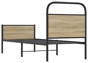 Estrutura cama s/ colchão derivados de madeira carvalho sonoma