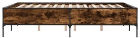 Estrutura cama 120x190 cm derivados de madeira/metal