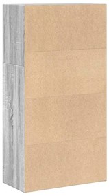 Estante 60x30x114 cm derivados de madeira cinzento sonoma