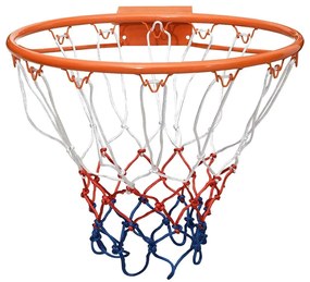Cesto de basquetebol 39 cm aço laranja